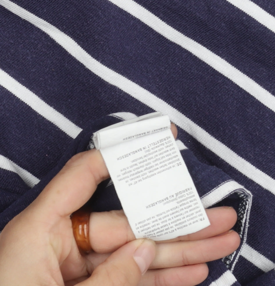 Mountain Warehouse Women's Blue Striped Top, Size 12