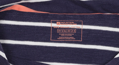 Mountain Warehouse Women's Blue Striped Top, Size 12
