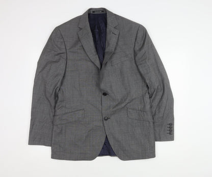 Austin Reed Men's Grey Wool Blazer, Size 40R Formal