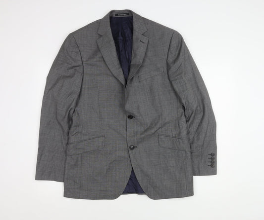 Austin Reed Men's Grey Wool Blazer, Size 40R Formal