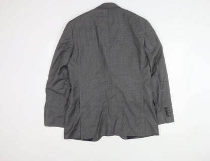 Austin Reed Men's Grey Wool Blazer, Size 40R Formal