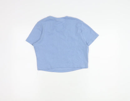 Disney Blue Cropped T-Shirt for Unisex Kids - Size 14+