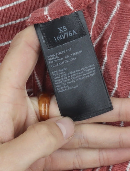 Womens UK Size XS AllSaints Red Basic