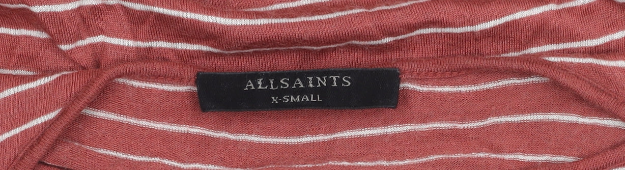 Womens UK Size XS AllSaints Red Basic
