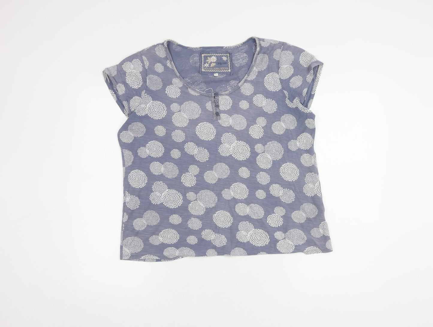 Womens UK Size 16 Rocha John Rocha Blue Basic T-Shirt