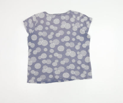 Womens UK Size 16 Rocha John Rocha Blue Basic T-Shirt