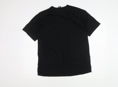 Unisex Adults UK Size L Disney Black Basic T-Shirt