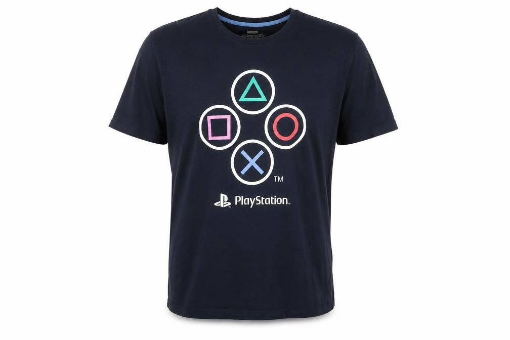 Mens UK Size L PlayStation Blue  T-Shirt