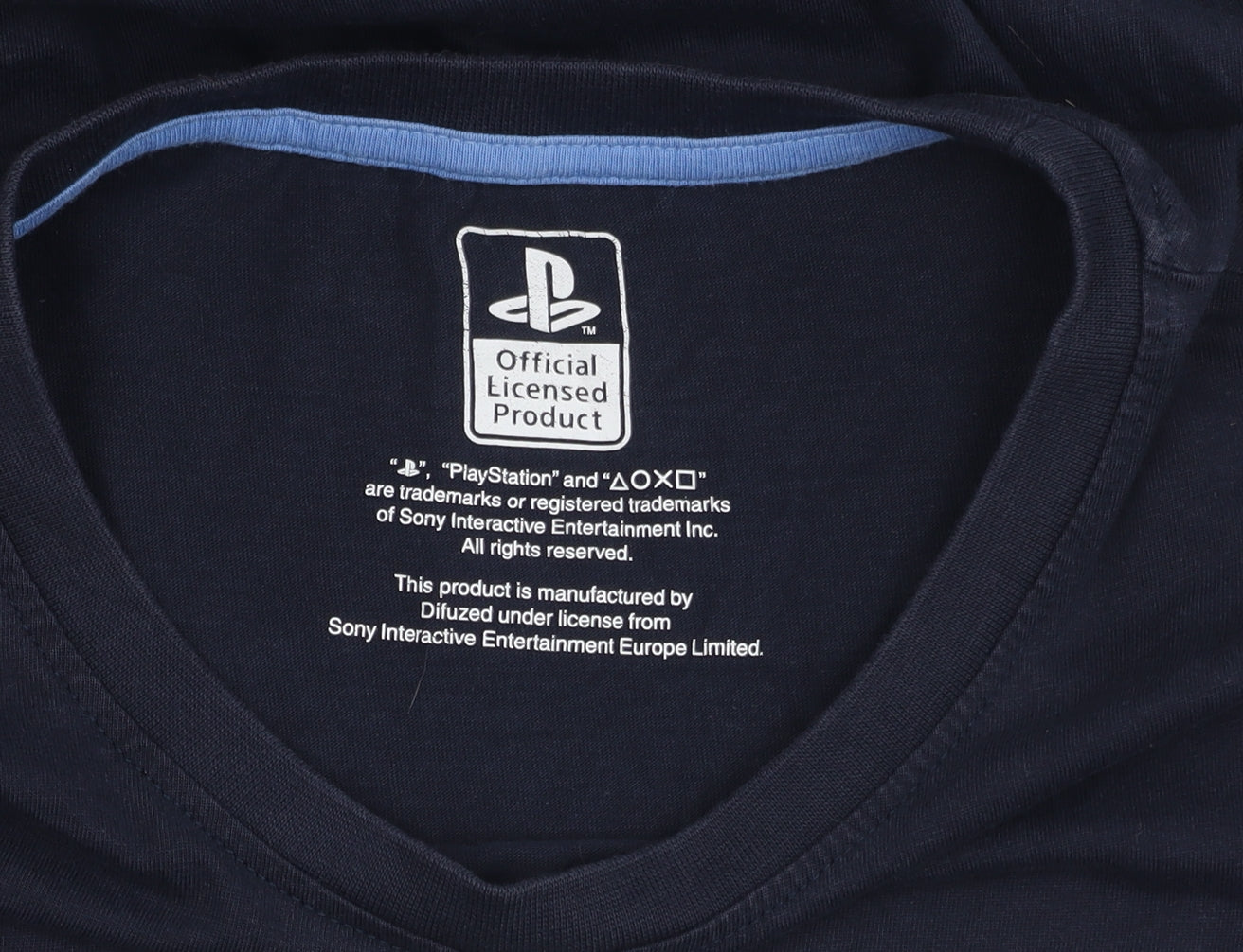 PlayStation Men's Blue L Graphic T-Shirt, Gamer Style
