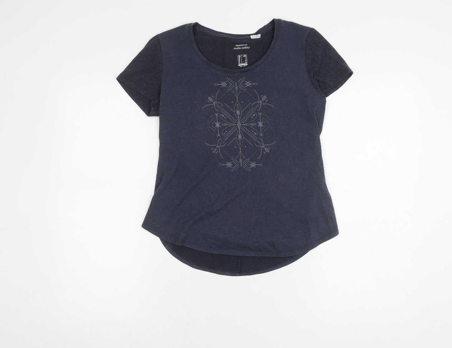 Decathlon Women's Blue Casual T-Shirt - Small