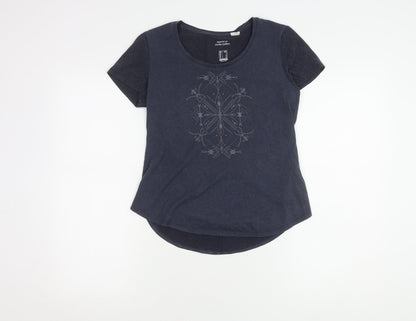 Decathlon Women's Blue Casual T-Shirt - Small