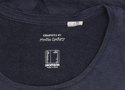 Decathlon Women's Blue Casual T-Shirt - Small