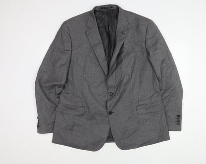 Mens UK Size 46 Paul Costelloe Regular Grey Suit Jacket