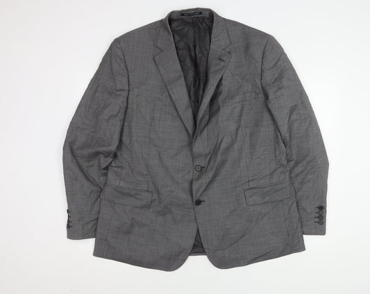 Mens UK Size 46 Paul Costelloe Regular Grey Suit Jacket