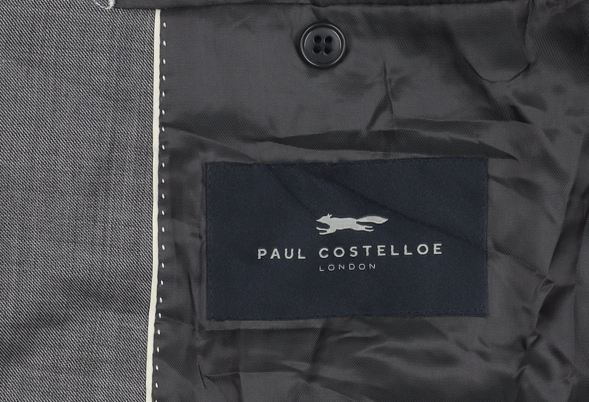 Mens UK Size 46 Paul Costelloe Regular Grey Suit Jacket