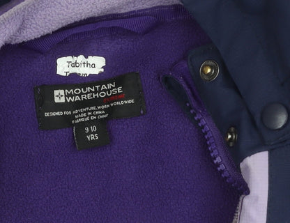 Mountain Warehouse Girls' Purple Puffer Jacket 9-10 Years