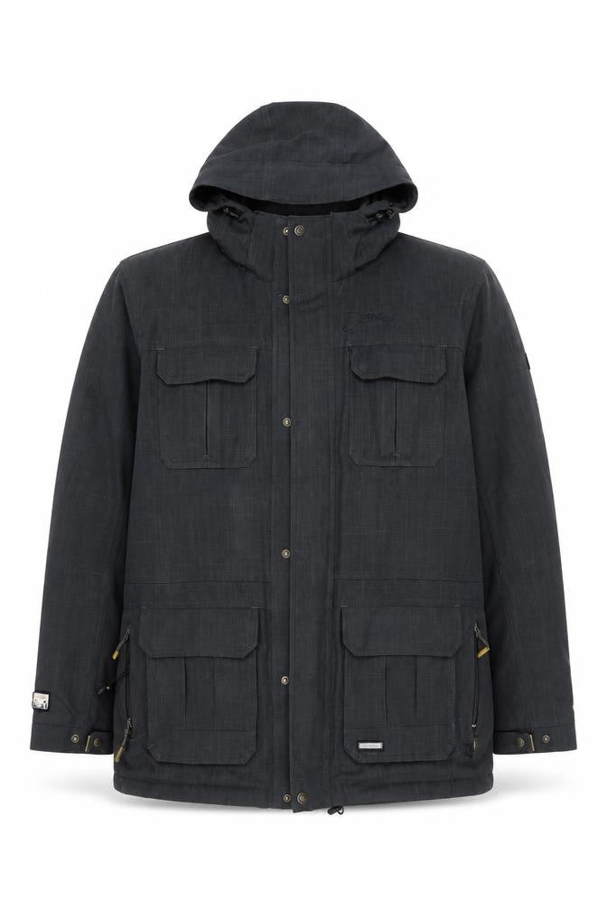 Mens UK Size L Iguana Blue Parka Coat