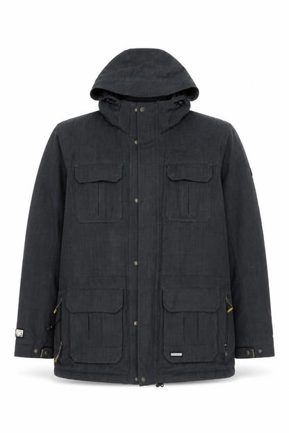 Mens UK Size L Iguana Blue Parka Coat