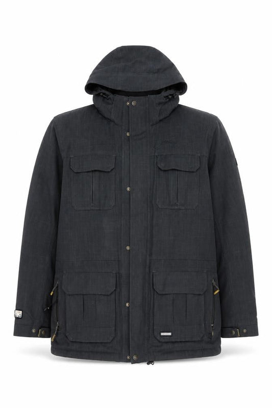Mens UK Size L Iguana Blue Parka Coat