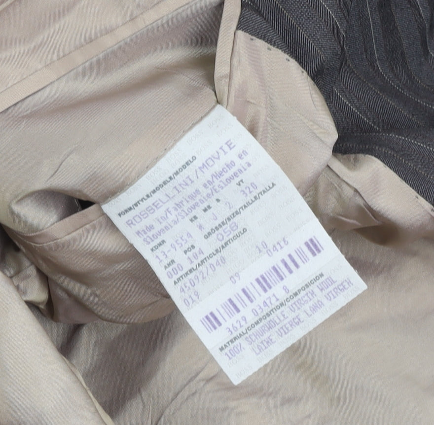 Mens UK Size 48 HUGO BOSS  Grey Suit Jacket