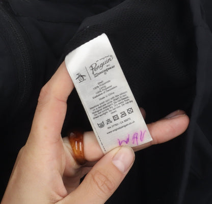 Mens UK Size S Penguin Black Basic Jacket