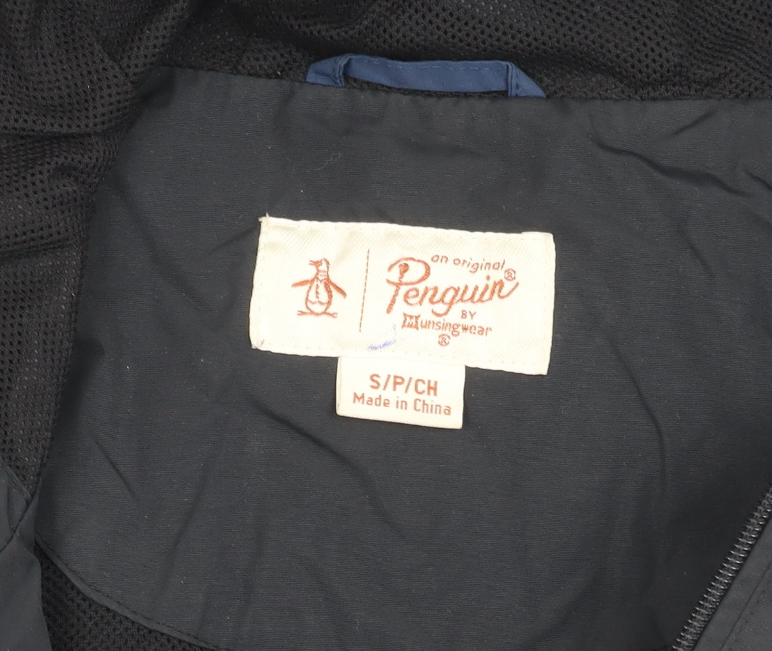 Mens UK Size S Penguin Black Basic Jacket