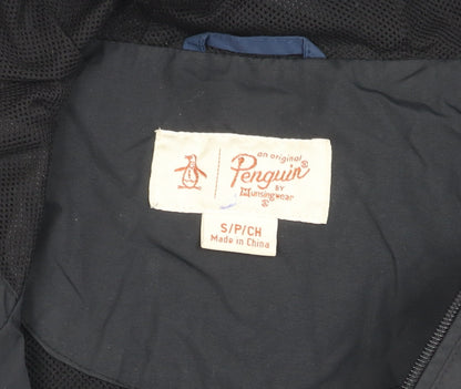 Mens UK Size S Penguin Black Basic Jacket