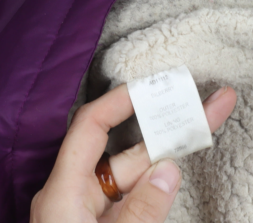 Cotton Traders Women's Purple Parka Size 12 Regular