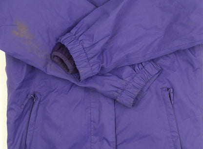 Higear Girls' Purple Rain Coat, 11-12 Years, Hooded, Lined