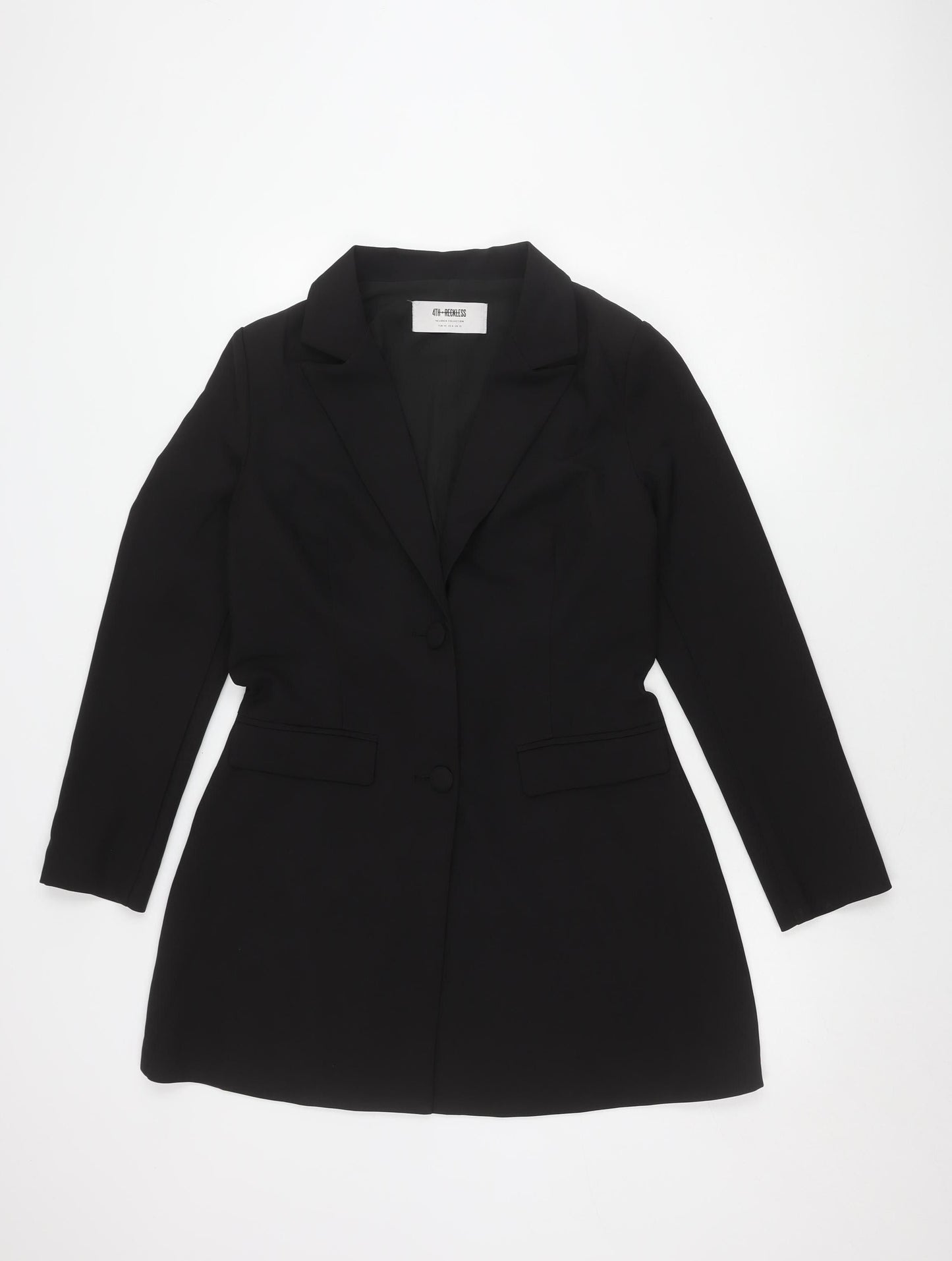 4th Reckless Women's Black Long Sleeve Belted Dress