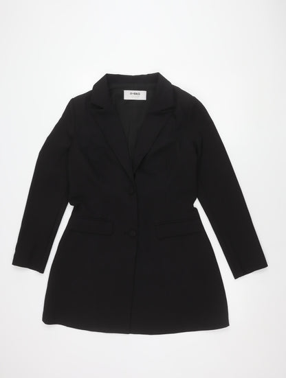 4th Reckless Women's Black Long Sleeve Belted Dress