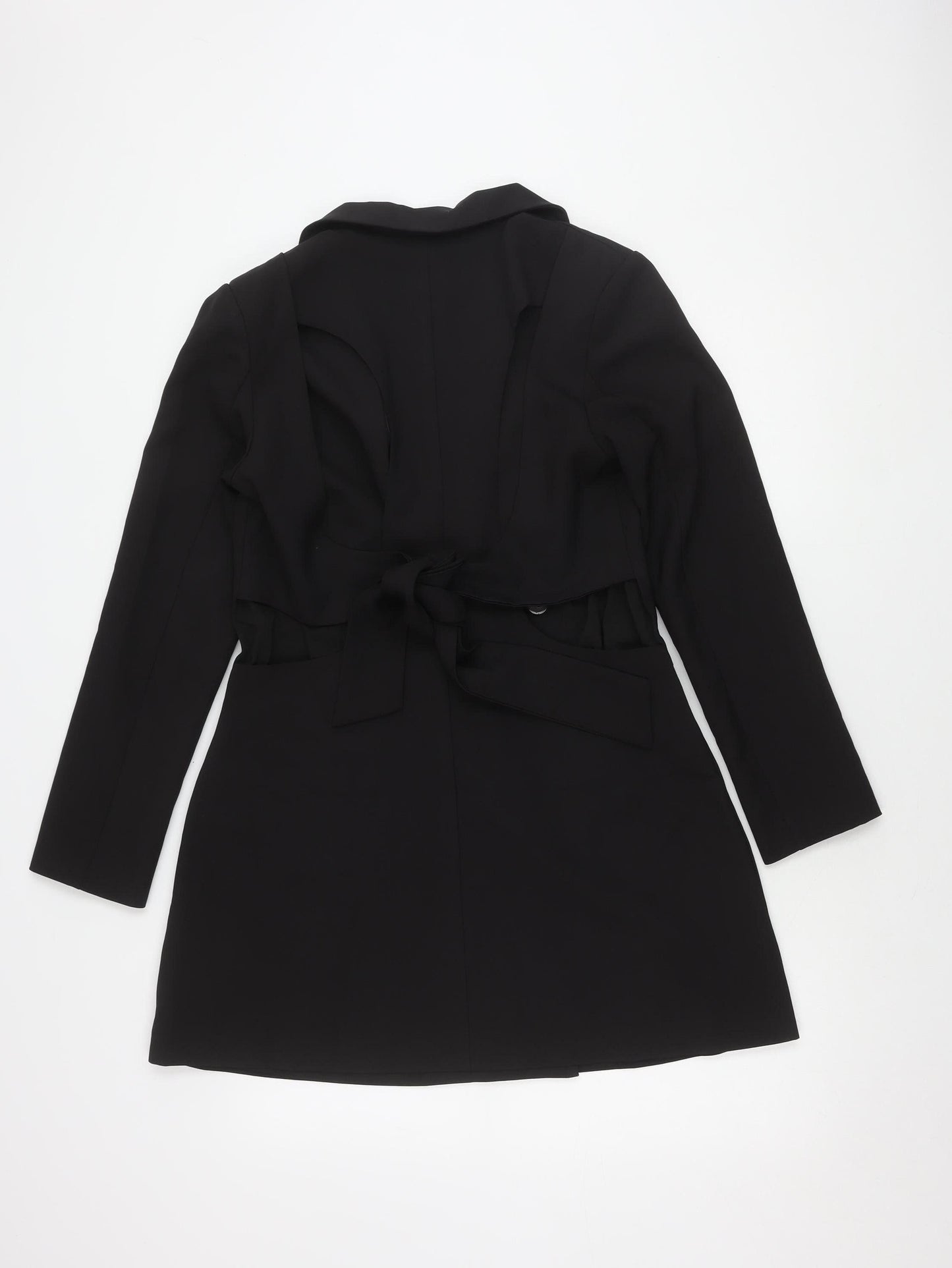 4th Reckless Women's Black Long Sleeve Belted Dress