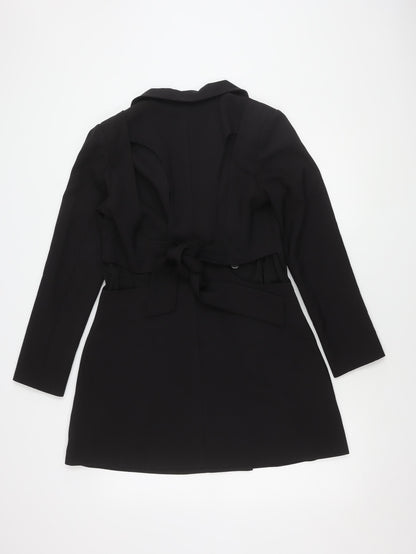 4th Reckless Women's Black Long Sleeve Belted Dress