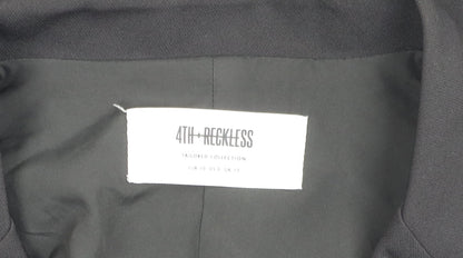 4th Reckless Women's Black Long Sleeve Belted Dress