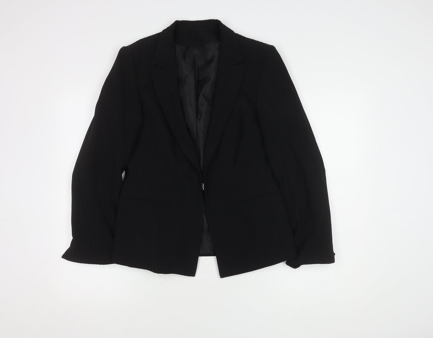 Womens UK Size 14 Bay Regular Black Blazer