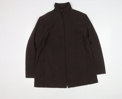 Womens UK Size L Joella Di Marco Brown Basic Jacket