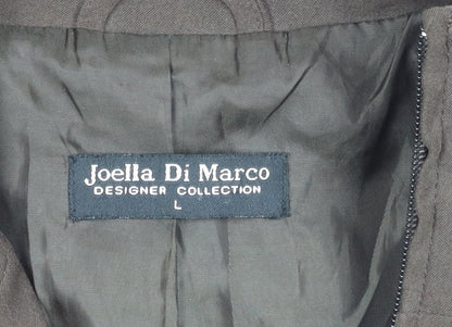 Womens UK Size L Joella Di Marco Brown Basic Jacket