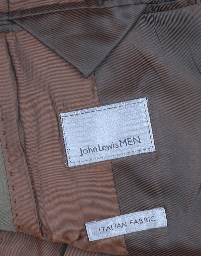 Mens UK Size 40 John Lewis Regular Brown Suit Jacket