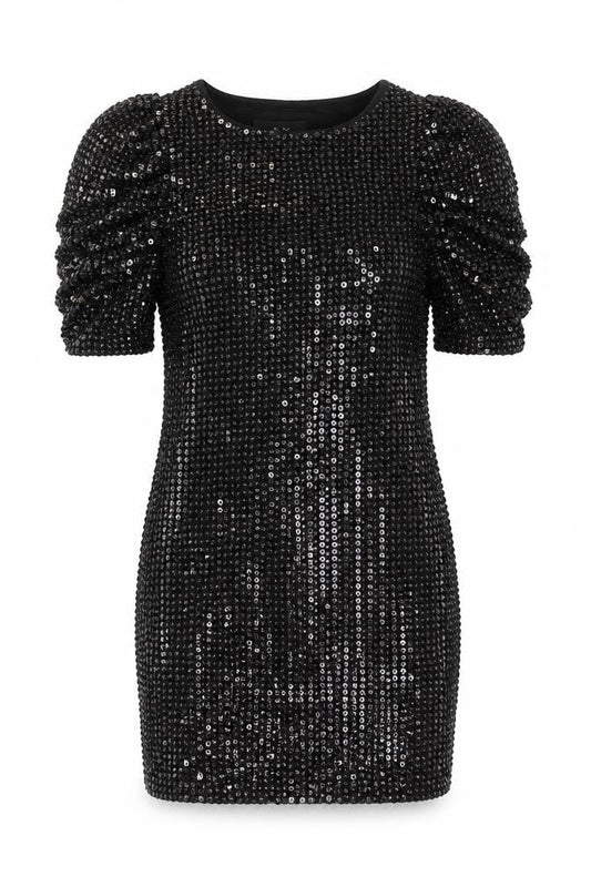AX Paris Women's Black Sequin Mini Bodycon Dress Size 8