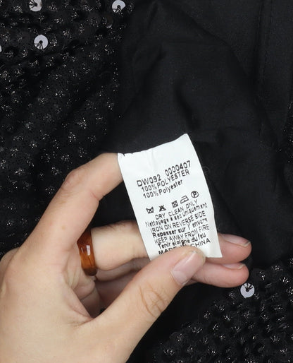 AX Paris Women's Black Sequin Mini Bodycon Dress Size 8