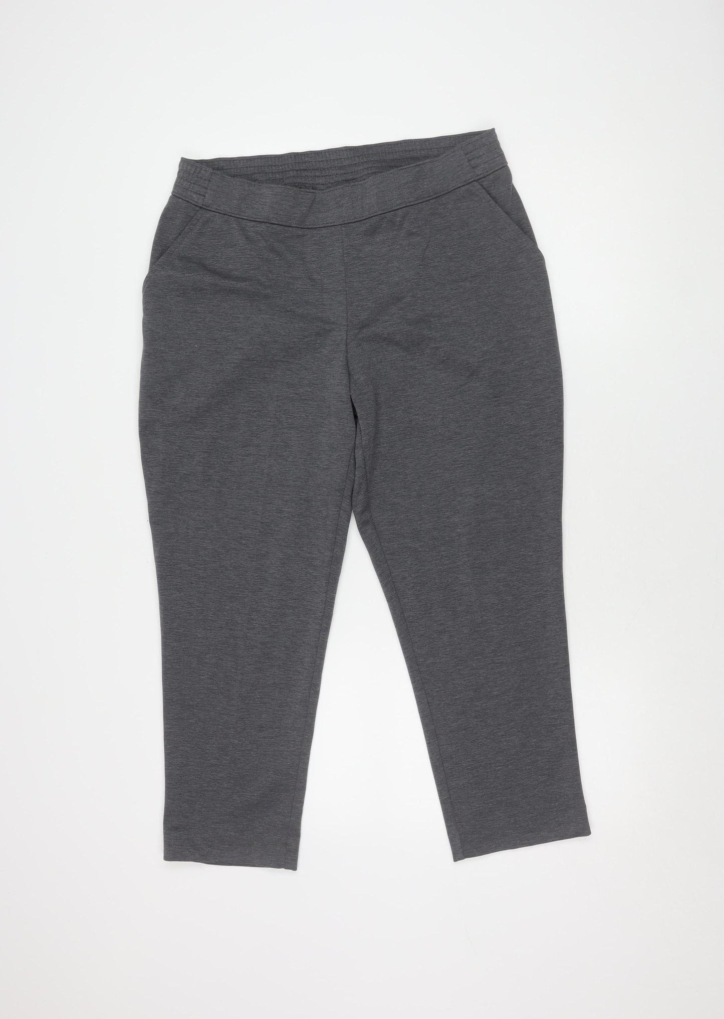 Bonmarché Women's Grey Jeggings, Size 14, Elastic Waist