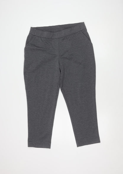 Bonmarché Women's Grey Jeggings, Size 14, Elastic Waist