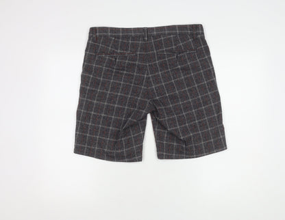 Only & Sons Check Pattern Shorts, Men's, Size 32