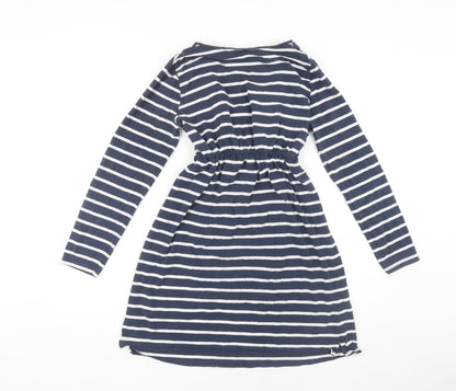 La Redoute Women's Blue Striped Dress - Size 10