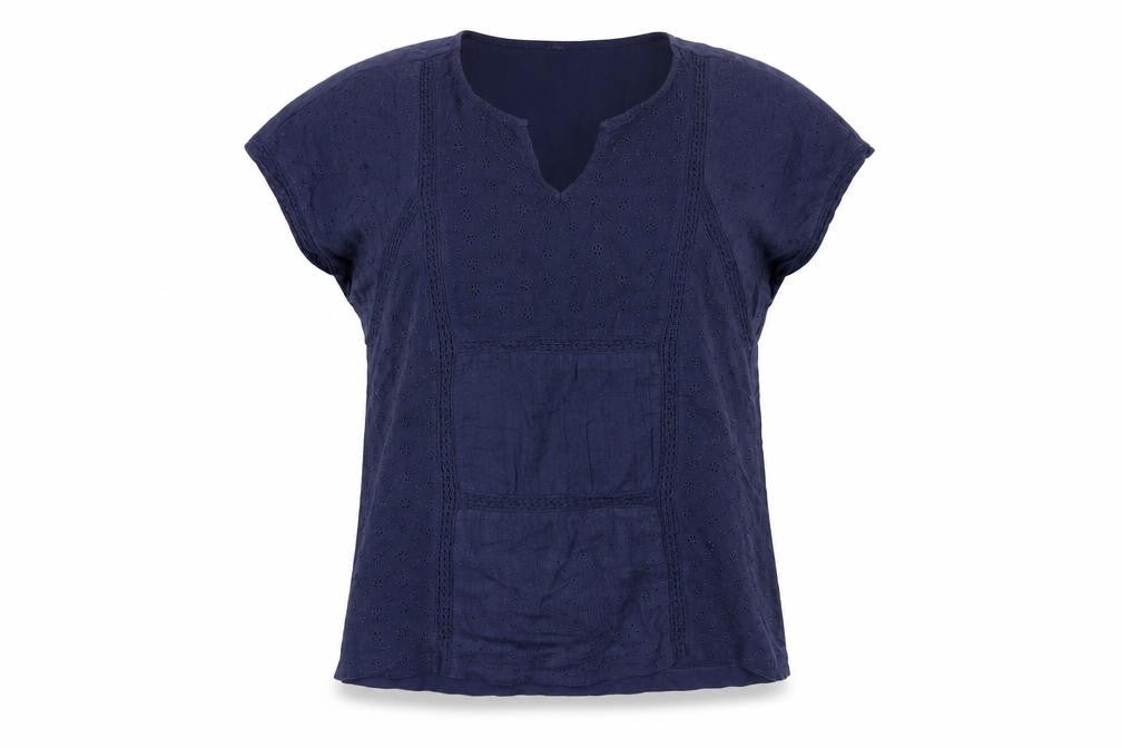 Womens UK Size 8 NEXT Blue Basic Blouse