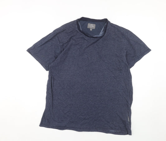 Peter Werth Men's XL Blue Graphic Print T-Shirt