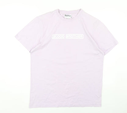 Blood Brother Men's Purple Crew Neck T-Shirt M