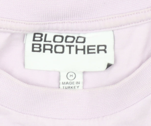 Blood Brother Men's Purple Crew Neck T-Shirt M