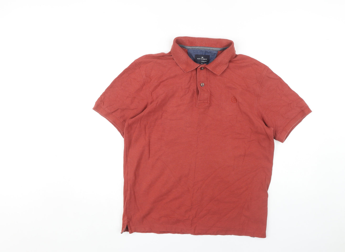 Marks and Spencer Men's Red Polo Shirt Size S