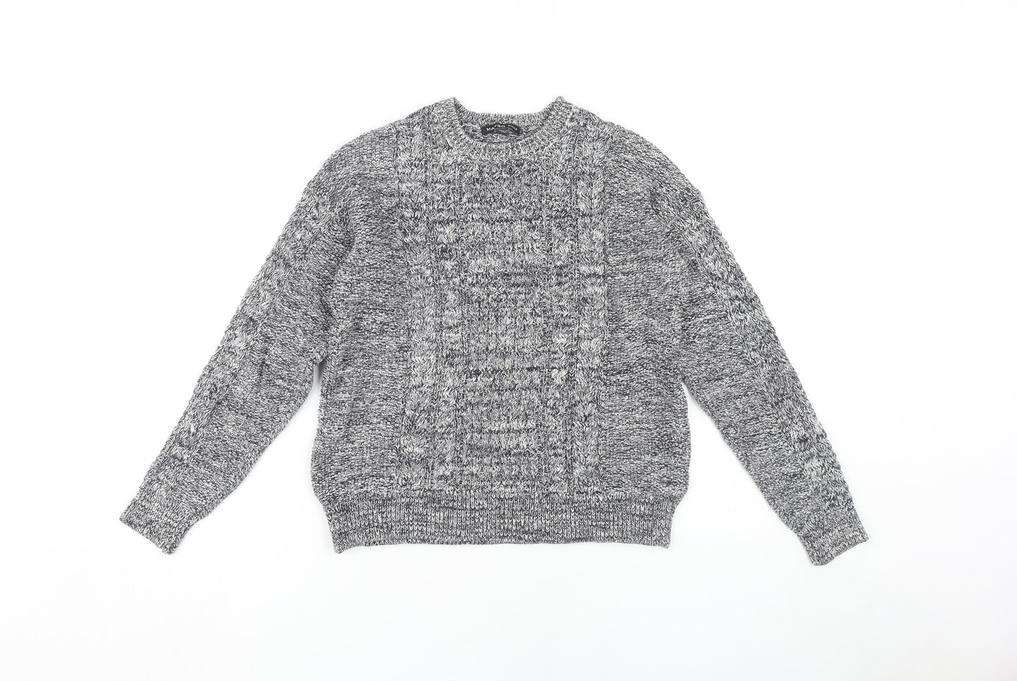 Womens UK Size Size:12 Mango Grey Pullover Jumper
